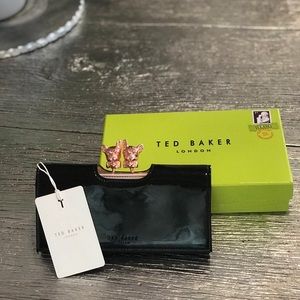 Ted Baker Black Patent Leather Wallet